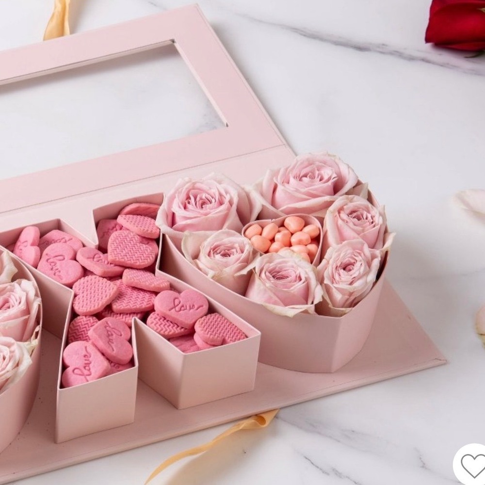 CWC Cook With Color Pink XOXO Gift Box Valentine Day Candy Flower Box Empty New - Picture 6 of 6